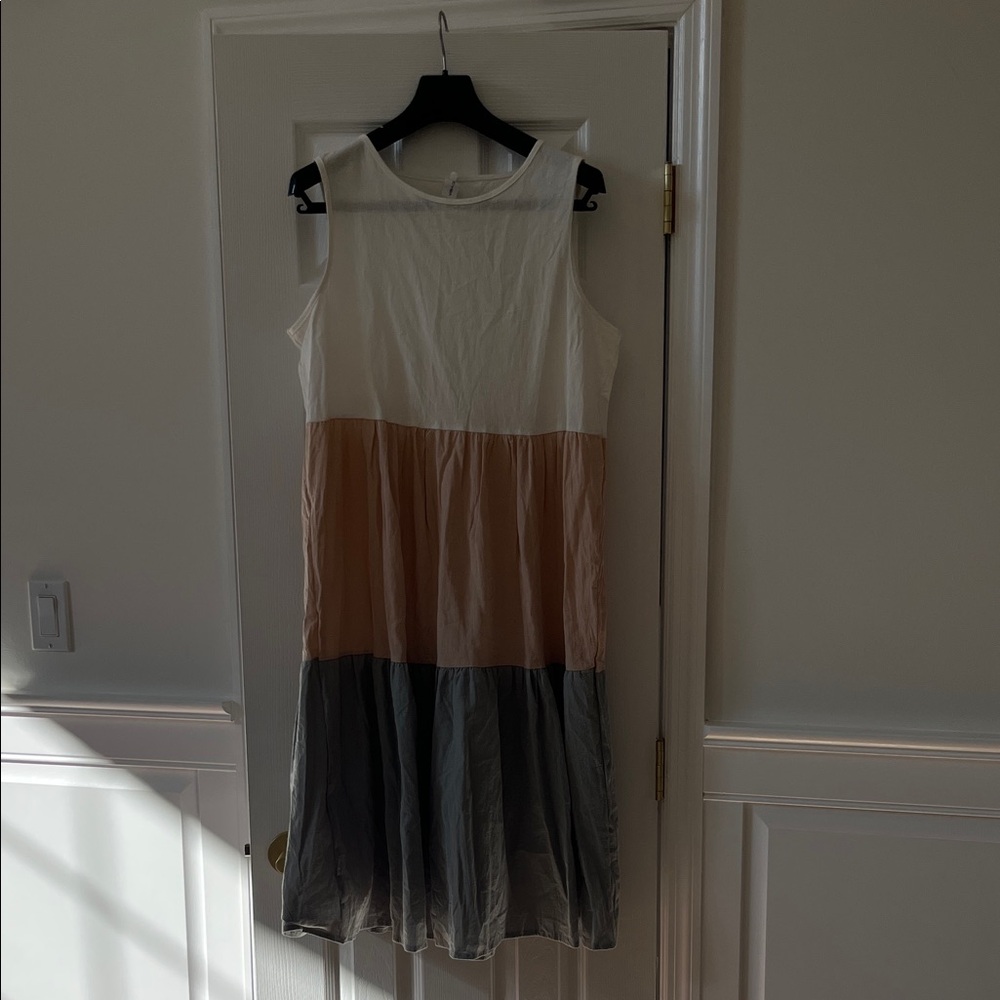 Colorblock Sleeveless Dress
